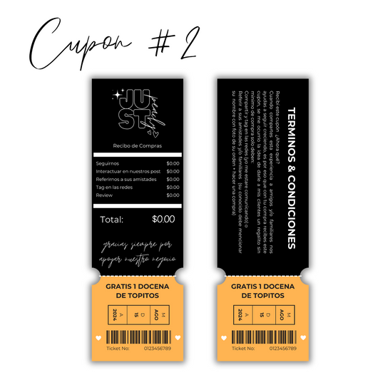 CUPON #2  / CUPON DE DESCUENTOS #2