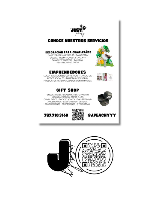 FLYERS + STICKERS CON QR CODE