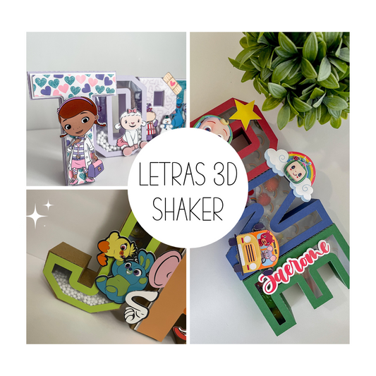 LETRAS 3D SHAKER