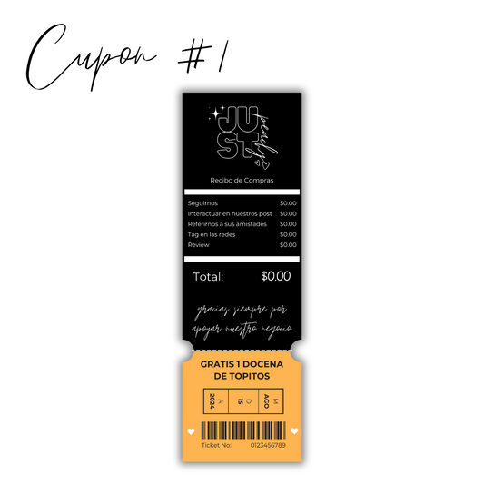CUPON #1  / CUPON DE DESCUENTOS #1