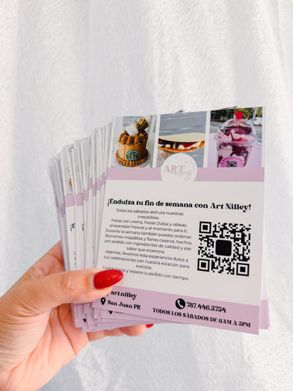 TARJETAS VIRALES + FLYERS
