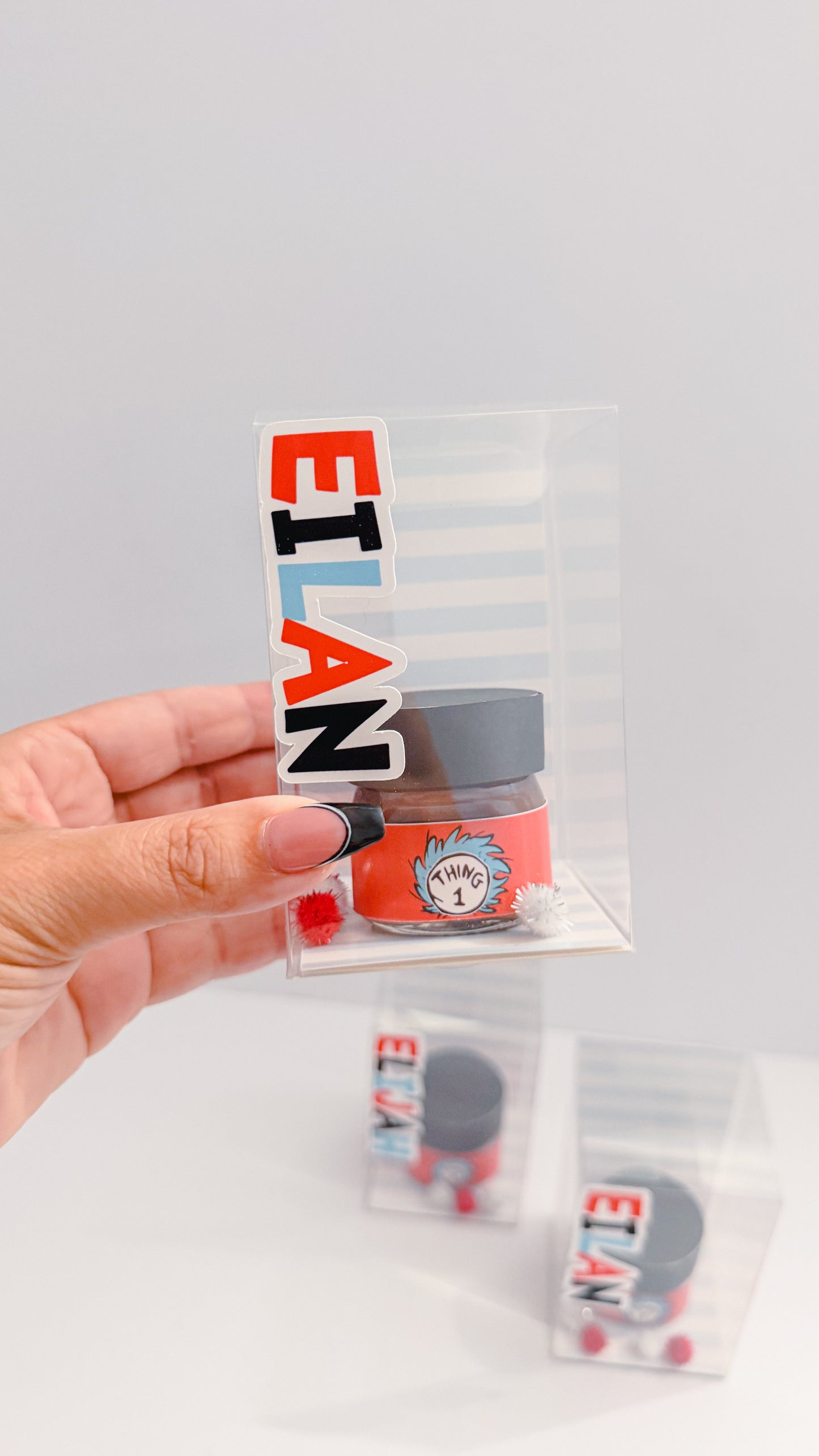 CAJITA CLEAR CON MINI NUTELLA